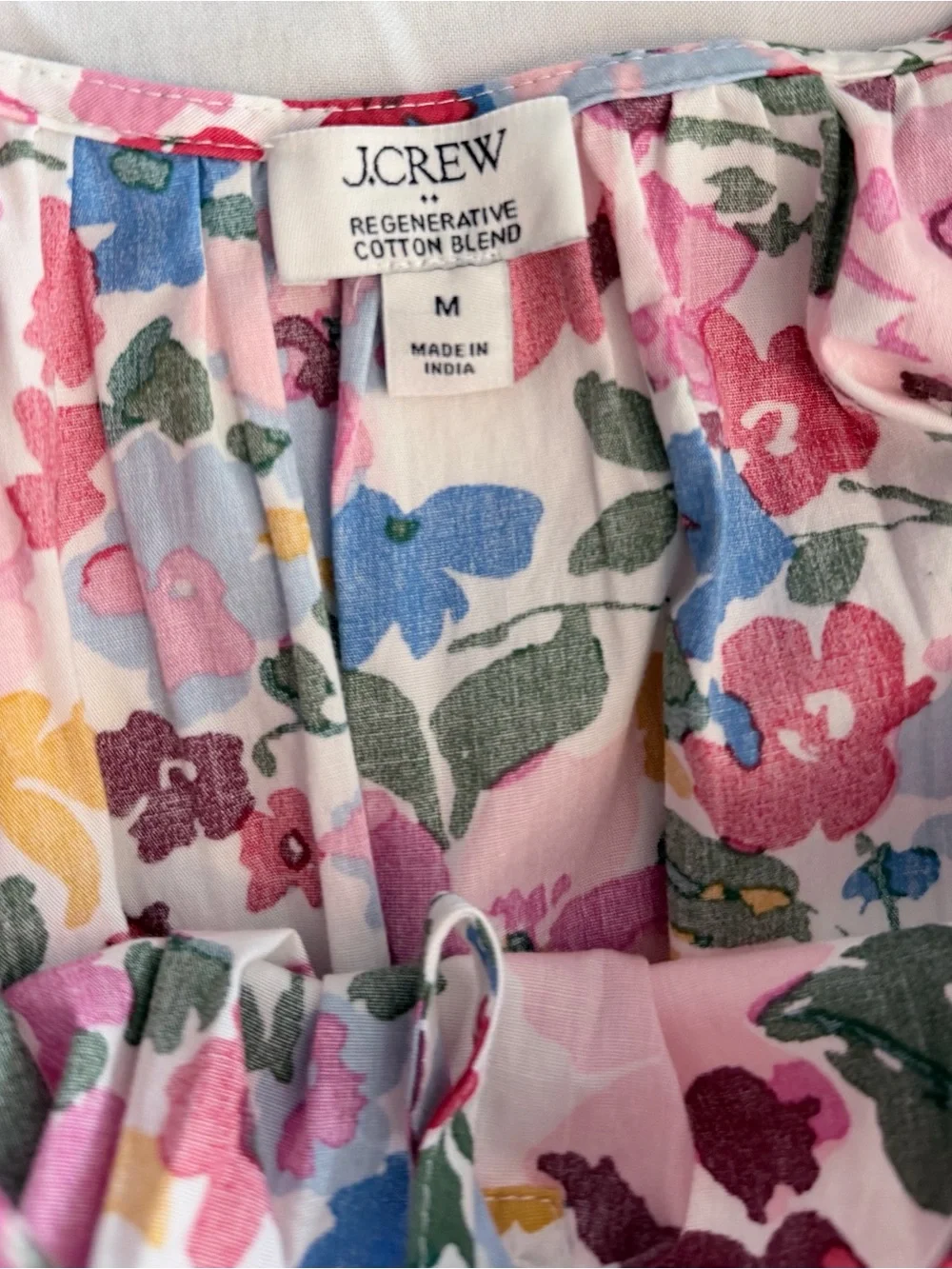 J Crew Regenerative Floral Smocked Max Dress size M